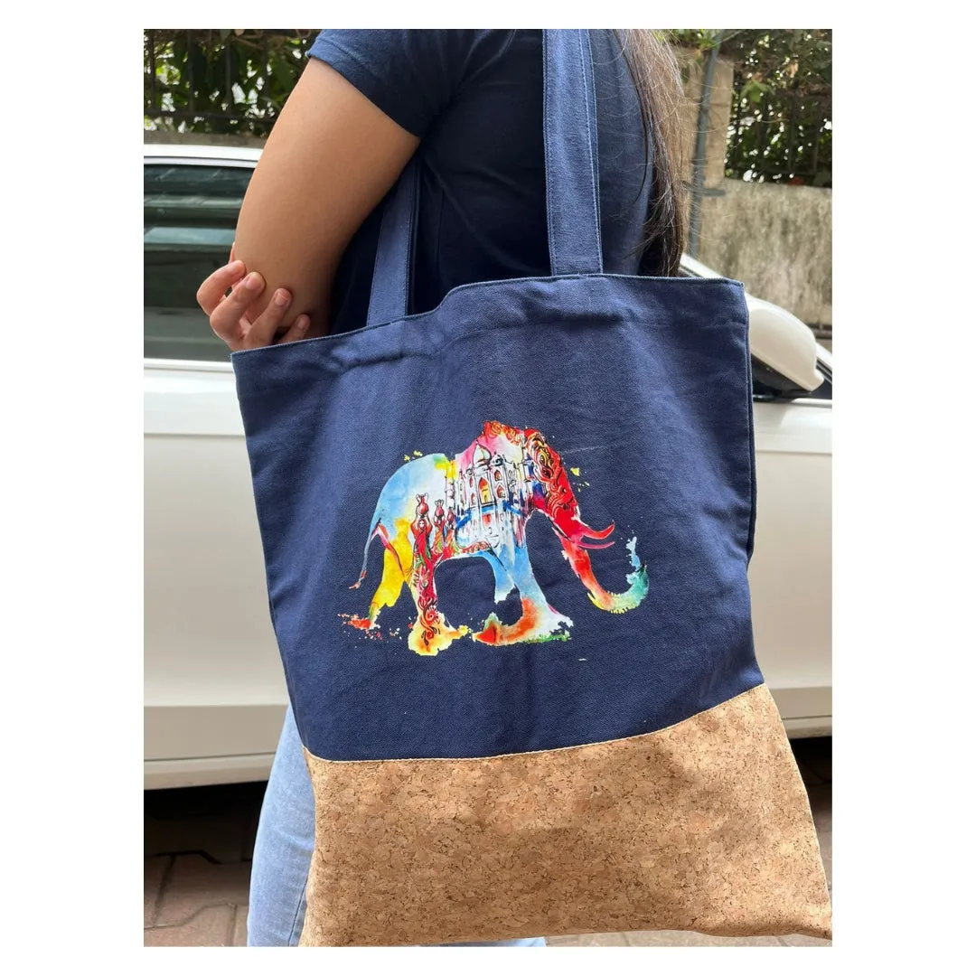 Avyannaa Canvas Cork Tote Bag