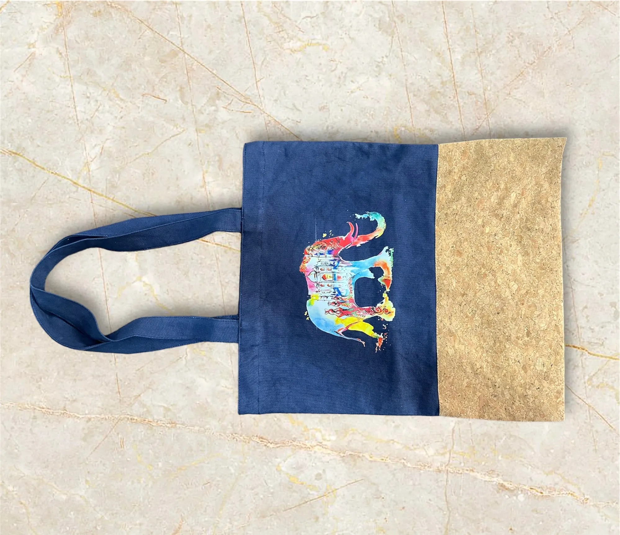 Avyannaa Canvas Cork Tote Bag