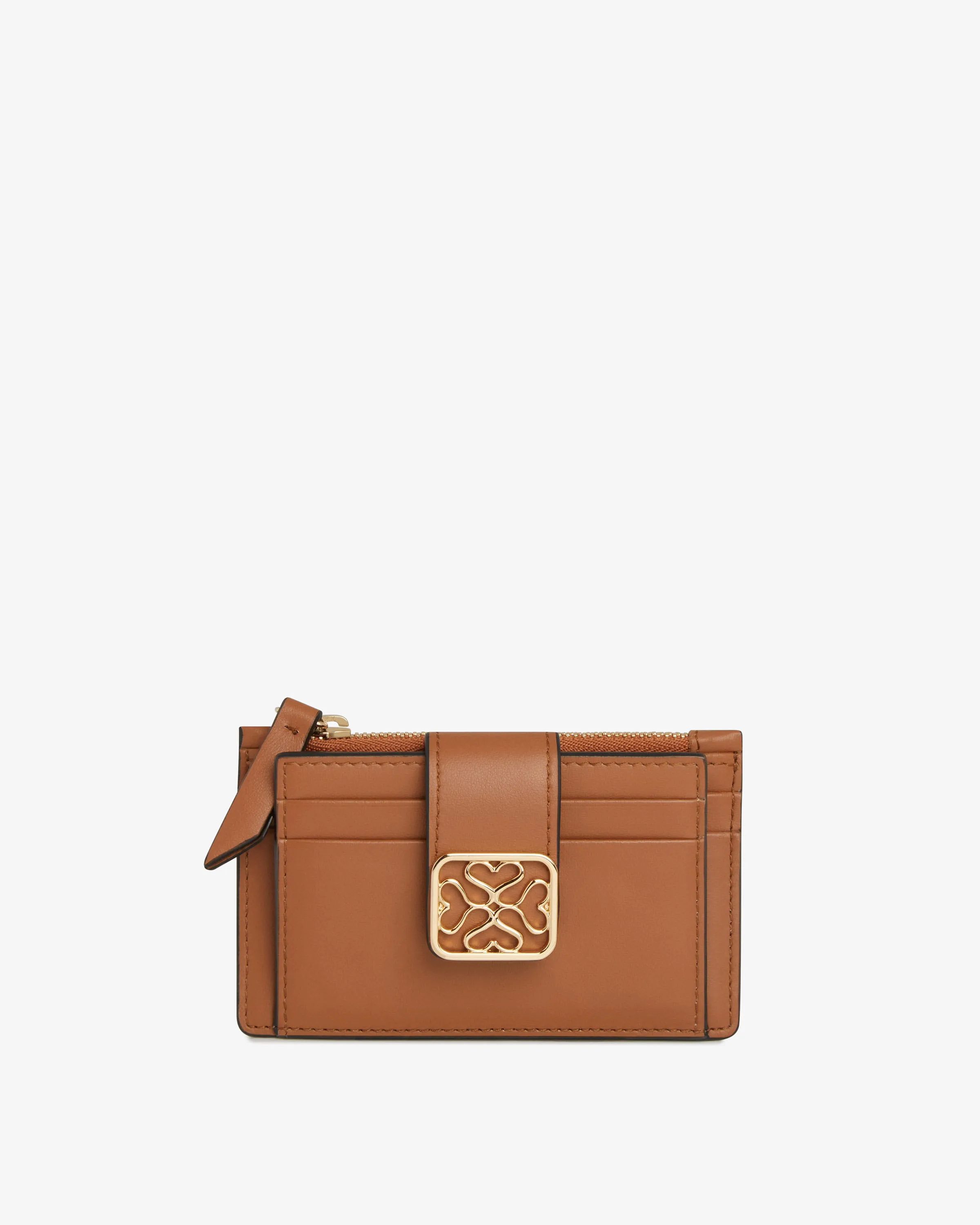 Bay Zipped Cardholder - Tan