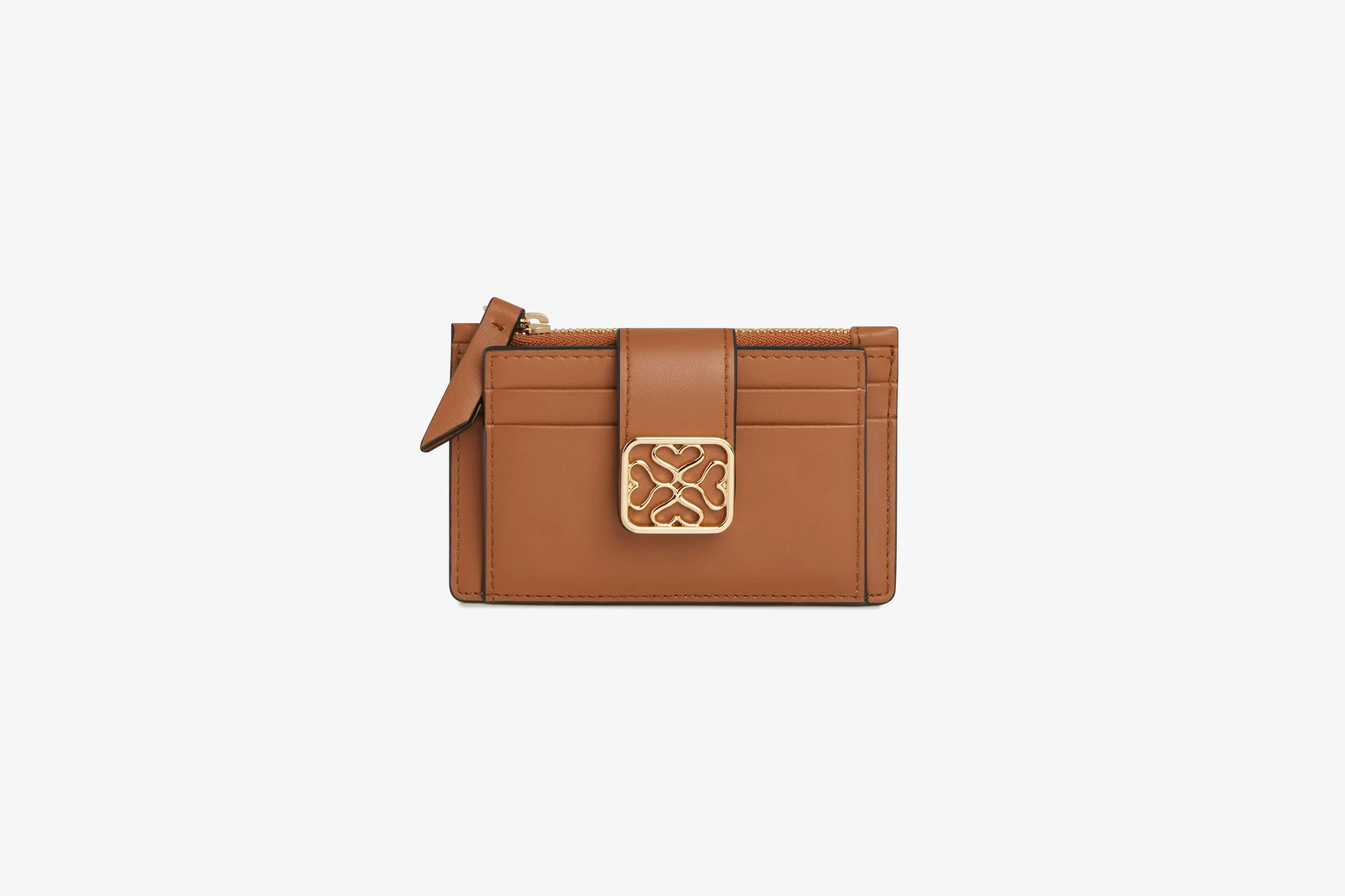 Bay Zipped Cardholder - Tan