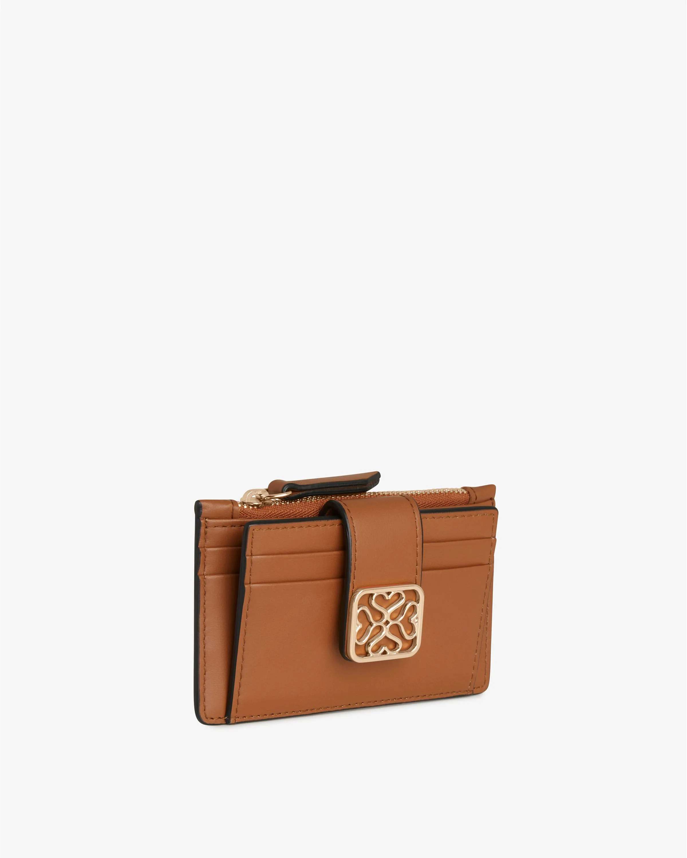 Bay Zipped Cardholder - Tan