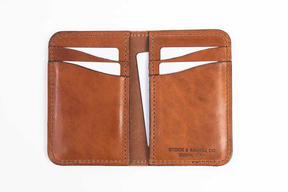 Blemished | No.52 | 'Buck Brown' Vertical Leather Wallet