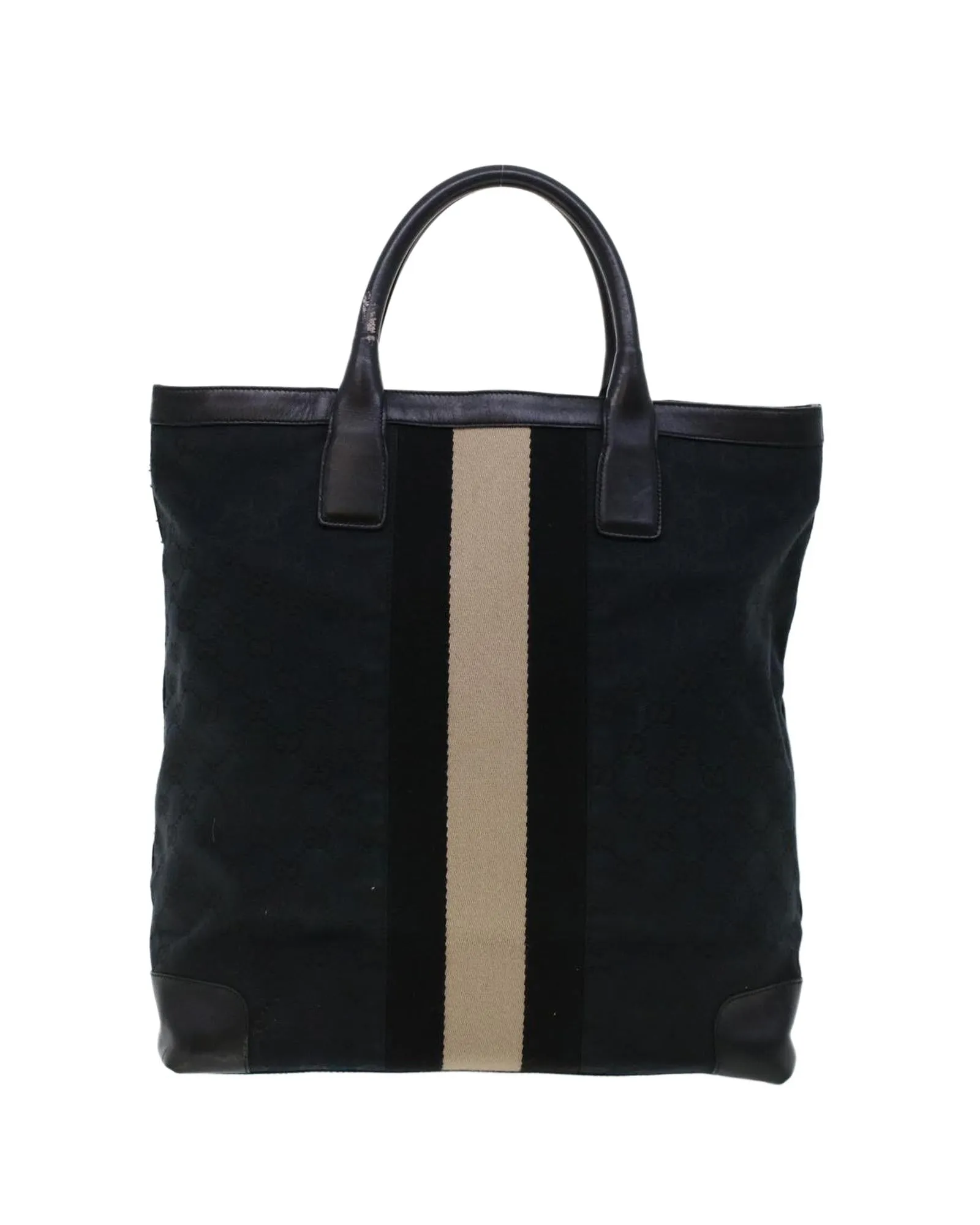 Canvas Tote Bag with Signature Design Accents