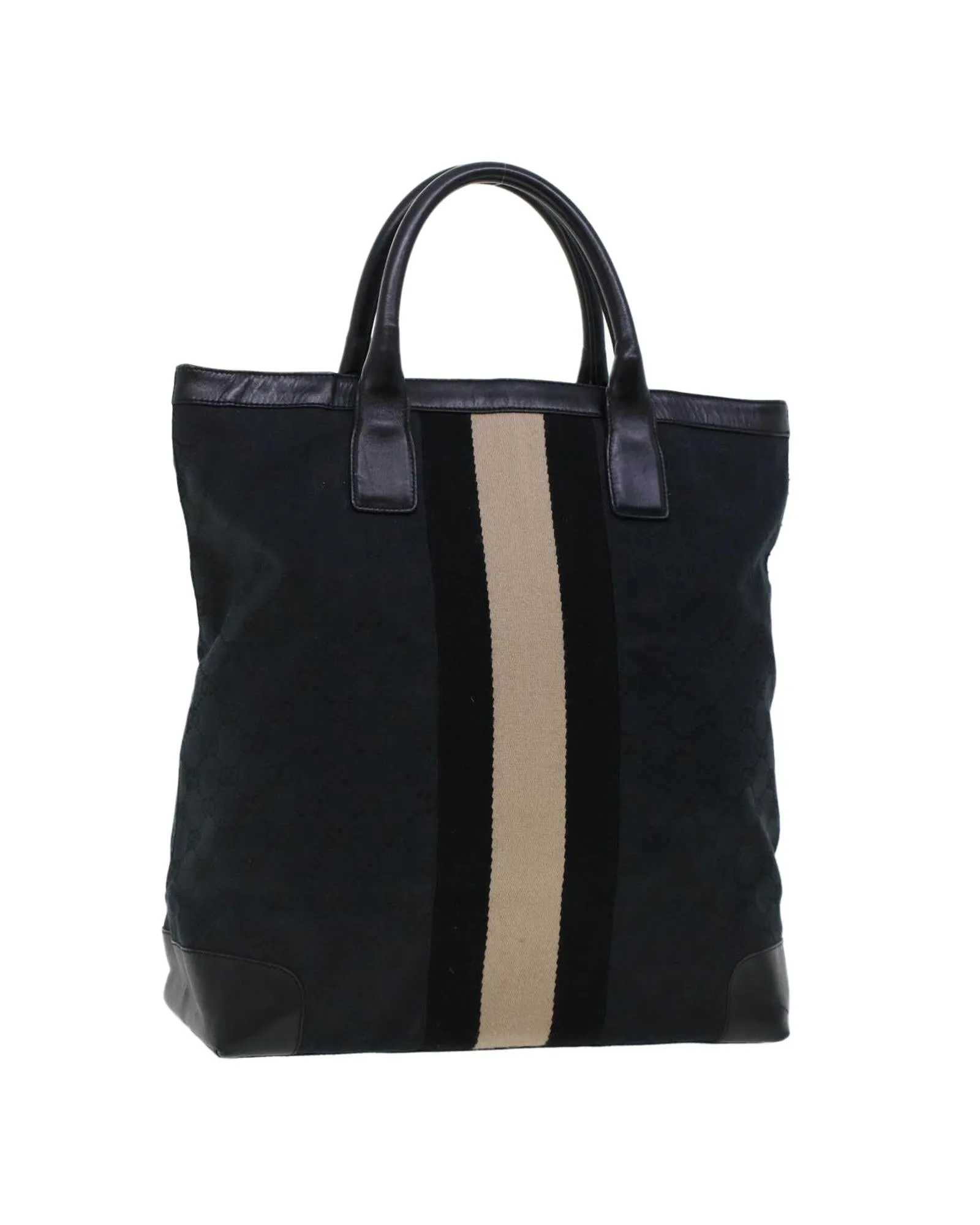 Canvas Tote Bag with Signature Design Accents