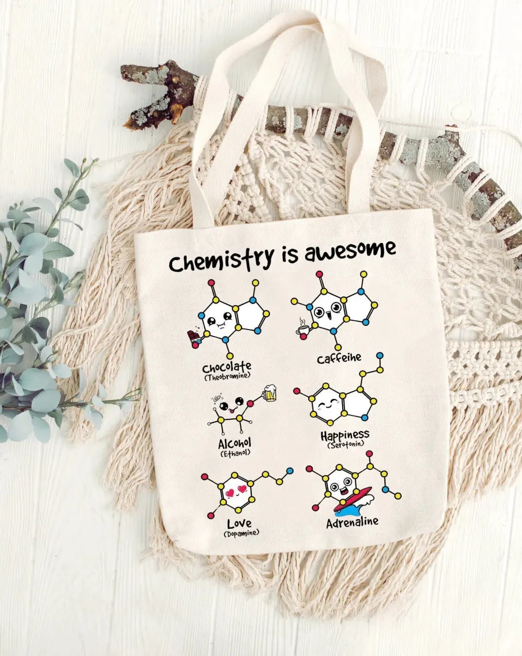 Chemistry Daily Thaila -  Canvas Reusable Bags