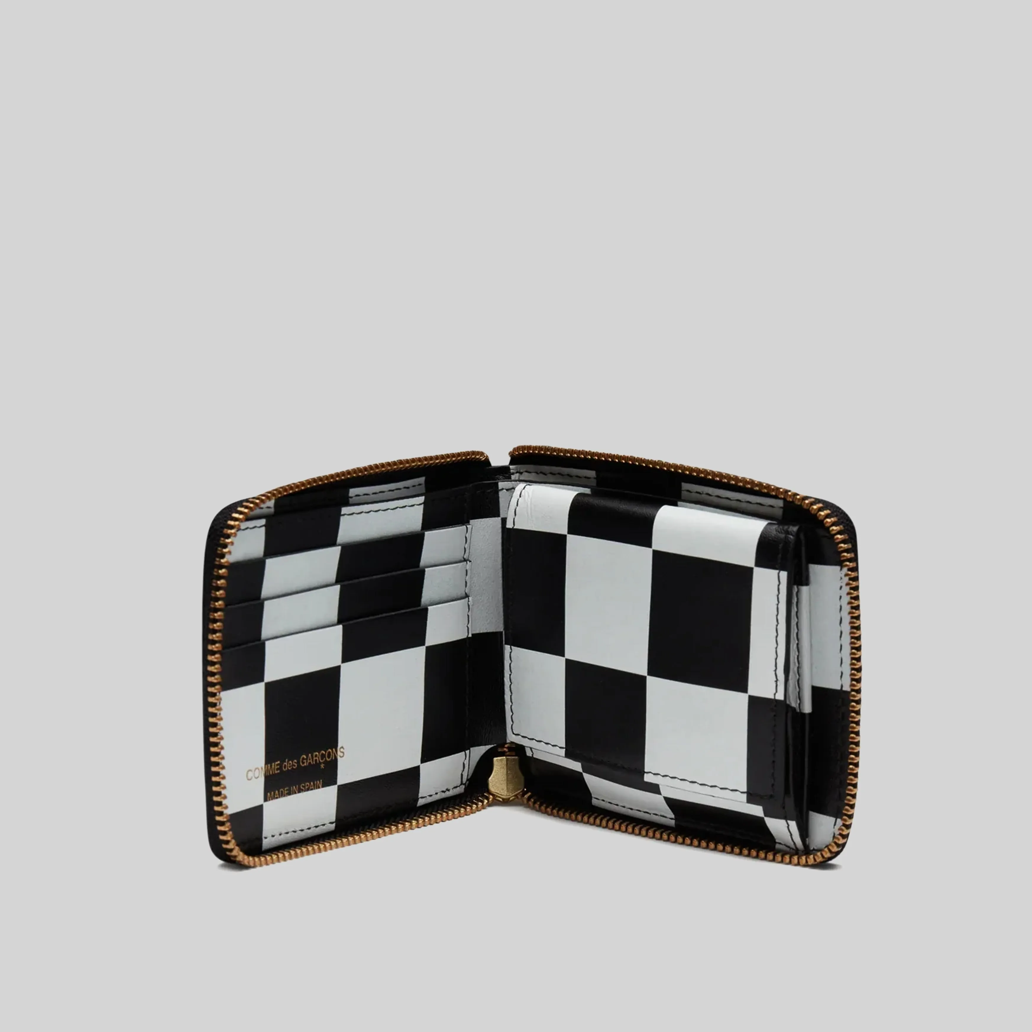 COMME DES GARCONS WALLET SA7100CP CHECK PRINT 1