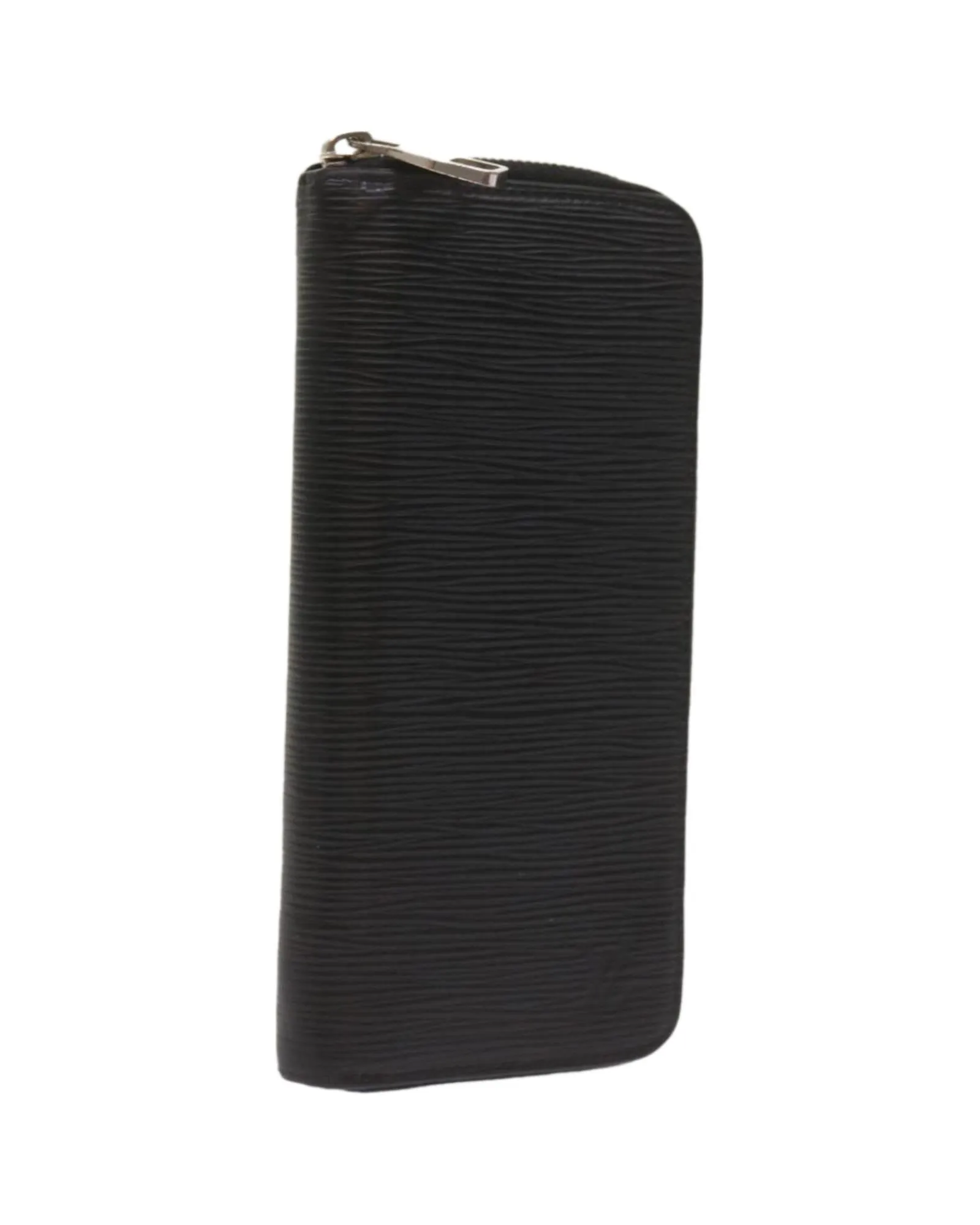 Epi Zippy Vertical Long Wallet in Black