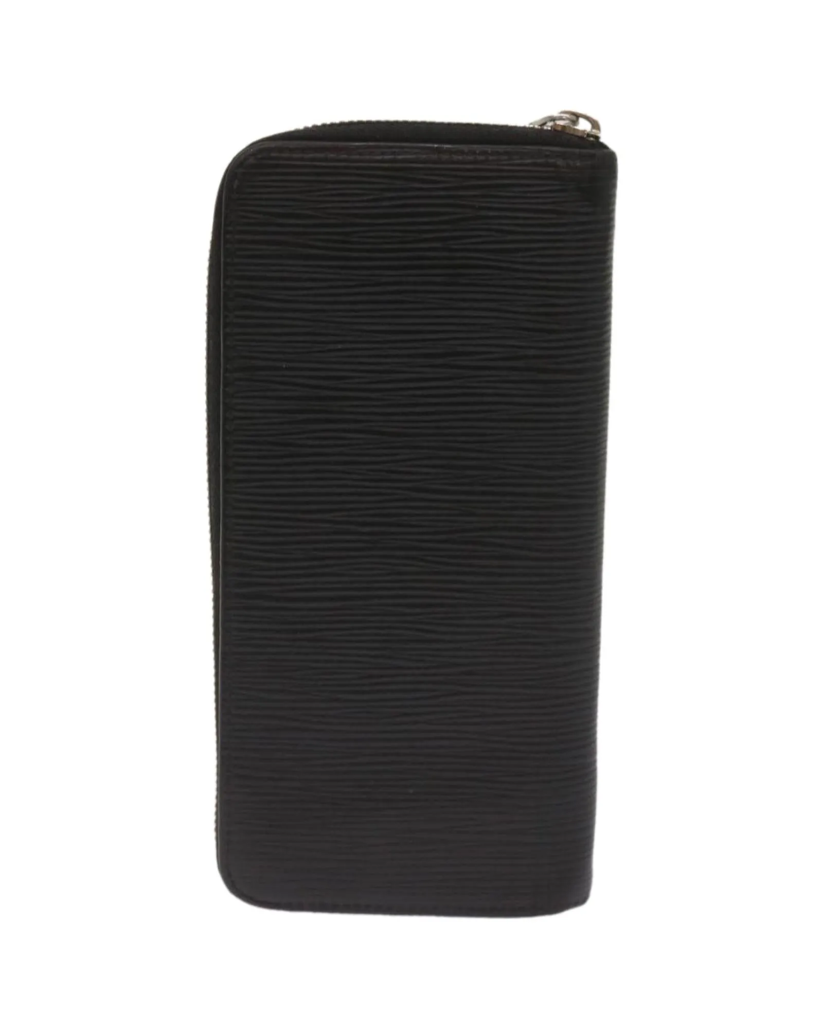 Epi Zippy Vertical Long Wallet in Black