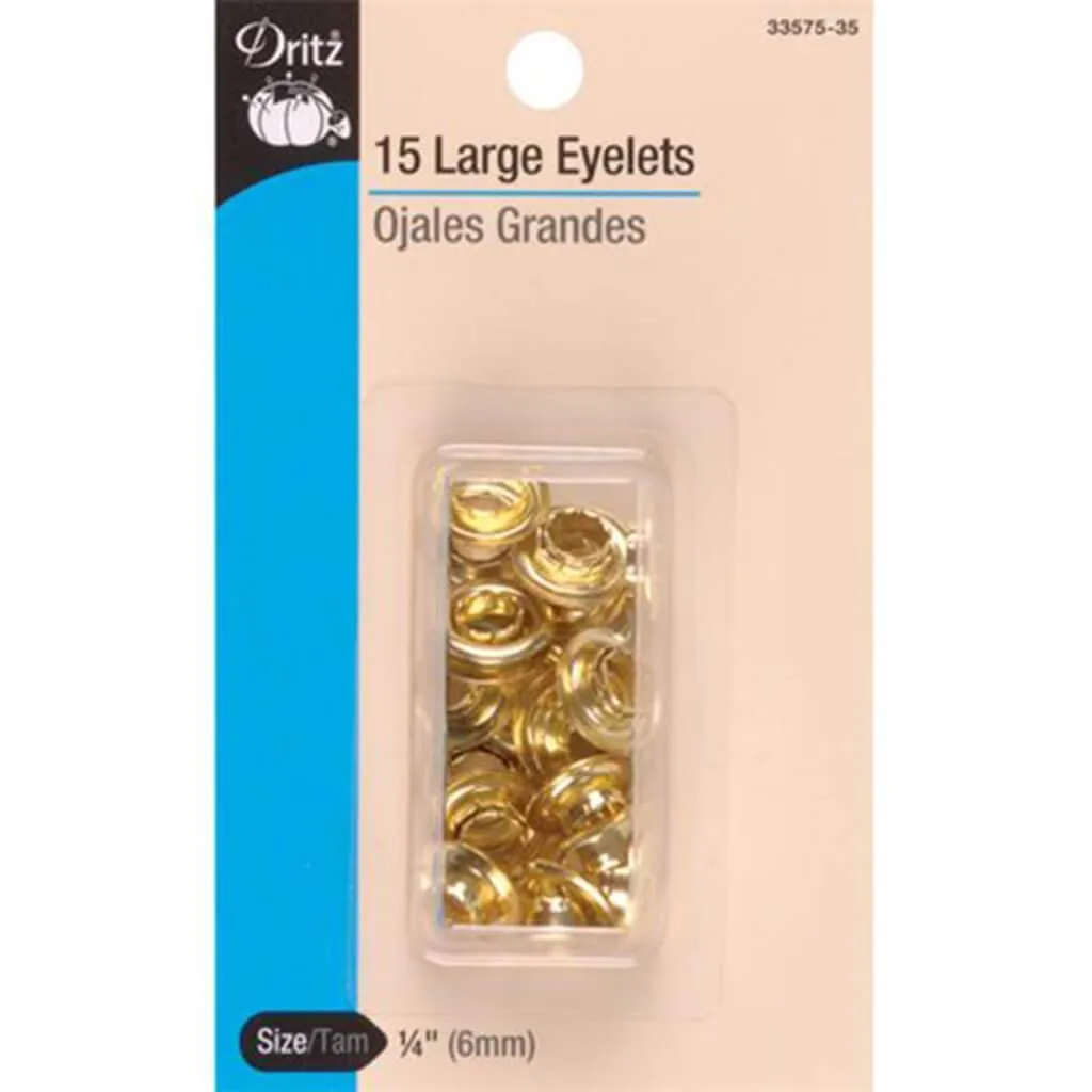 Eyelets 1/4in 15/Pkg