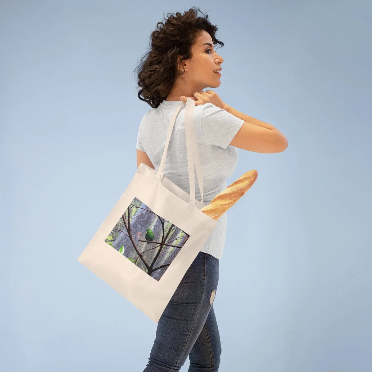 Green Bird Tote Bag