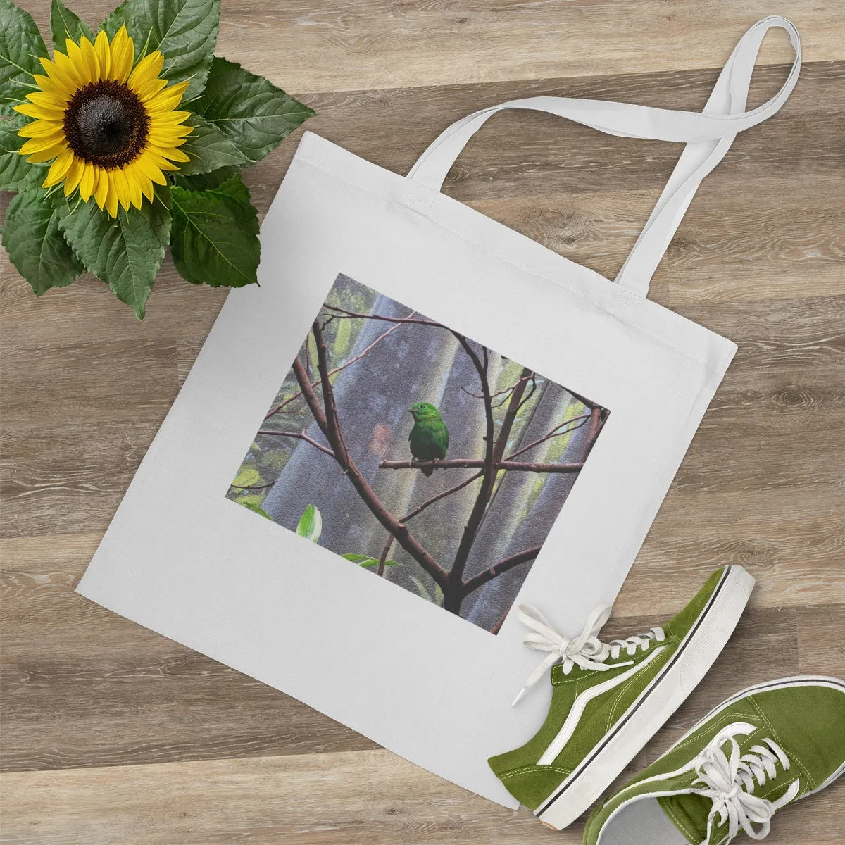 Green Bird Tote Bag