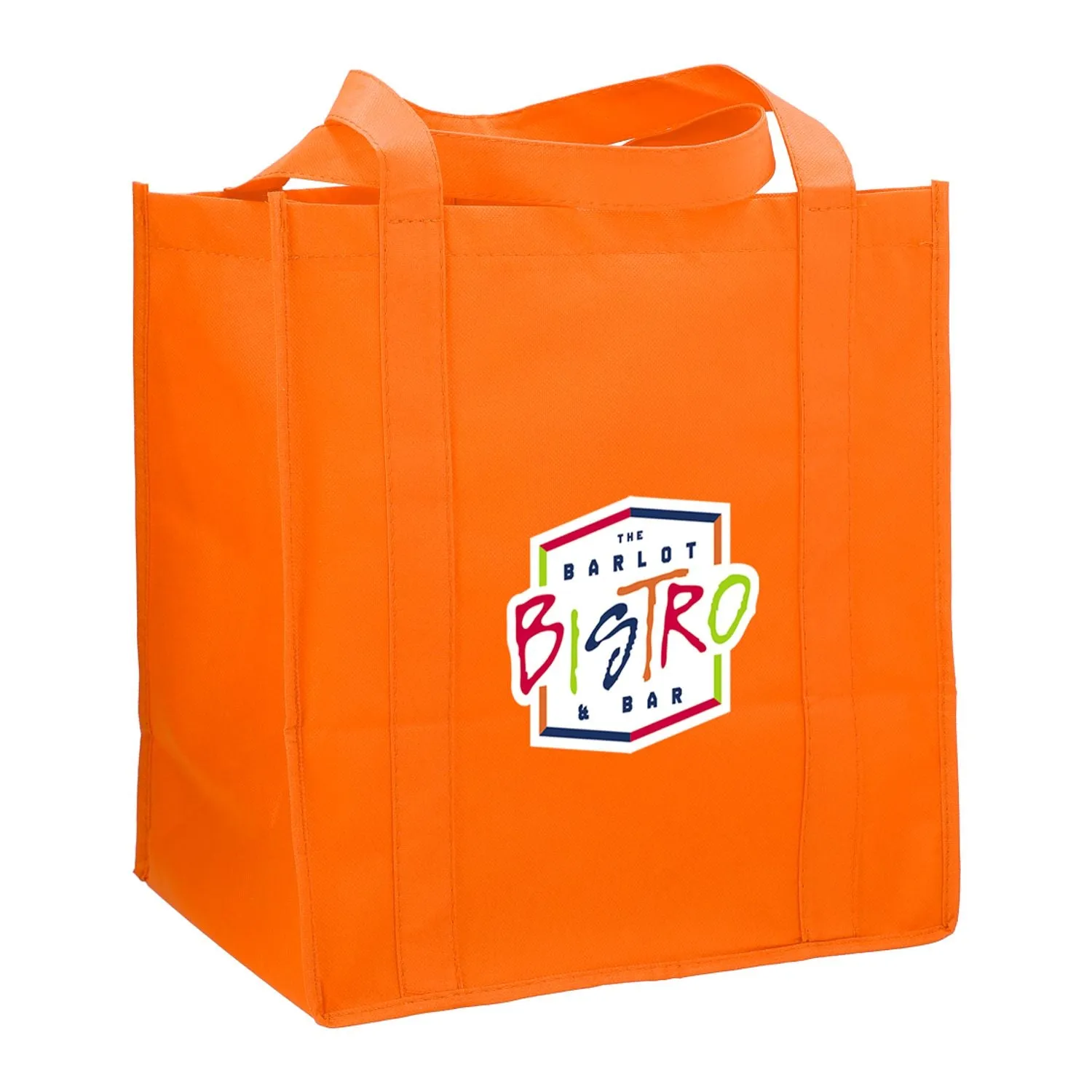 Hercules Non-Woven Grocery Tote - Orange