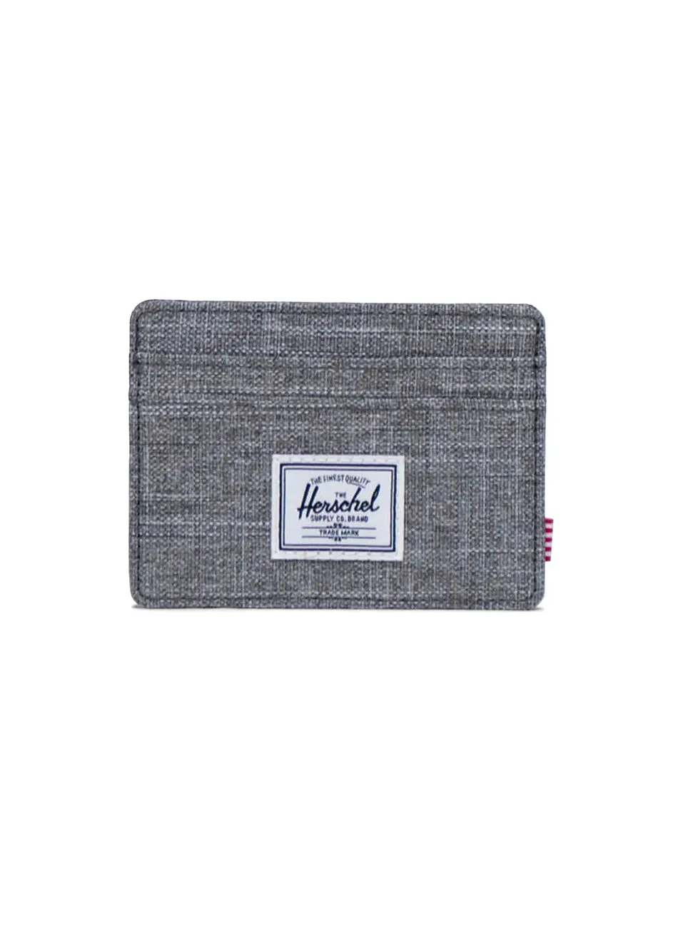 Herschel Charlie Slim Cardholder Wallet - Raven Crosshatch