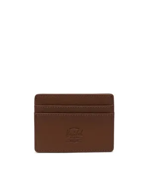 Herschel Charlie Vegan Leather Cardholder - Saddle Brown