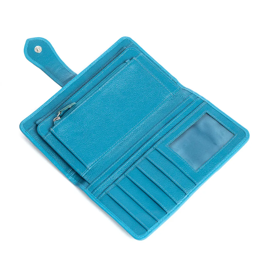 Las Mijitas Wallet in Turquoise