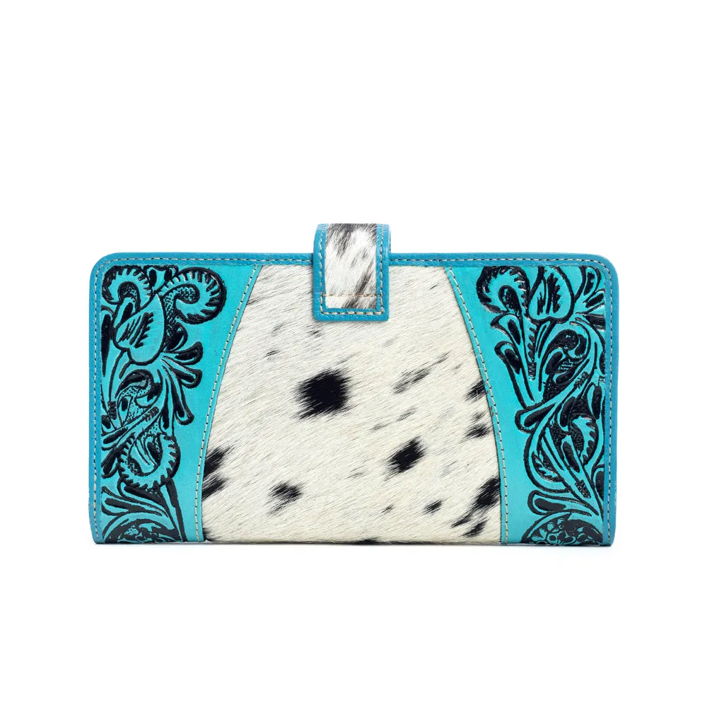 Las Mijitas Wallet in Turquoise