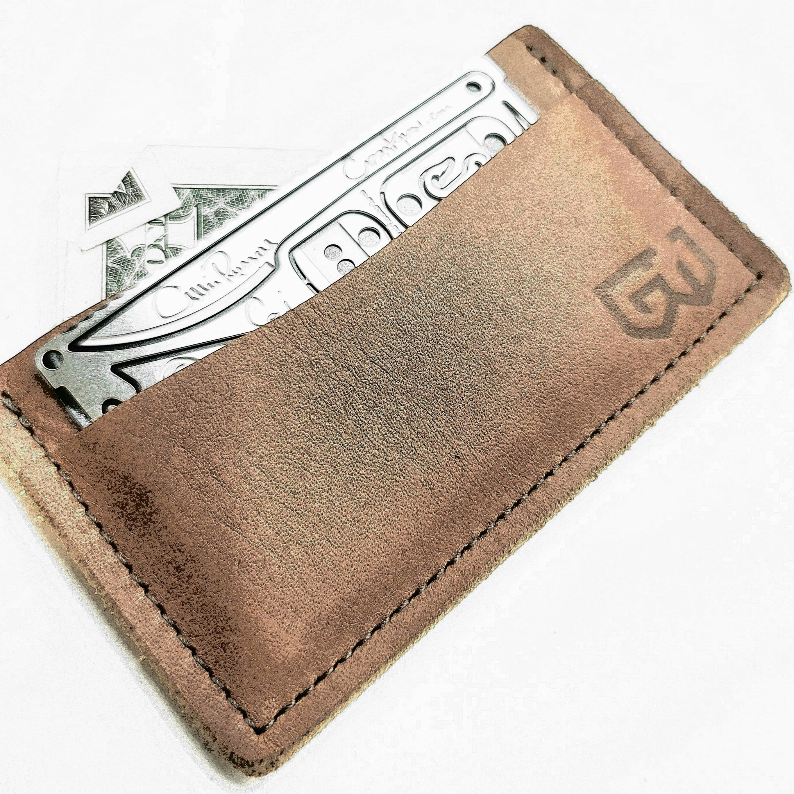 Leather Front Pocket Wallet Horizontal