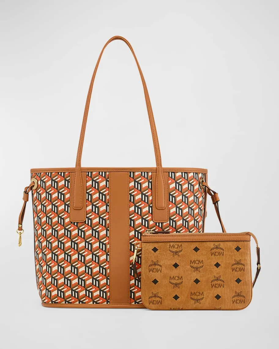 Liz Visetos Small Tote with MCM Monogram