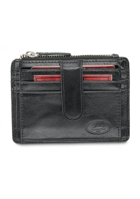 Mancini Leather Coin Purse/Credit Card Case RFID