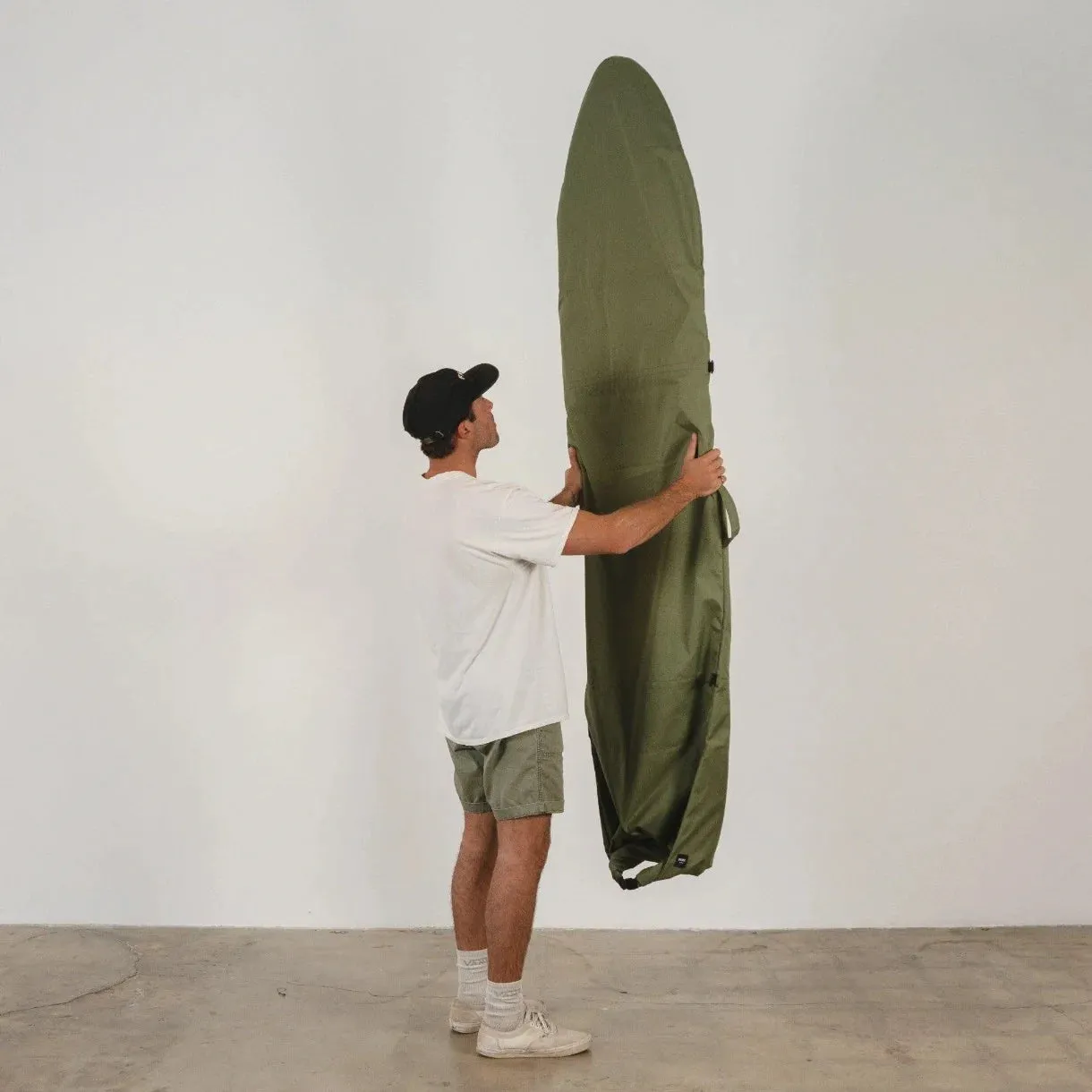 Olive Drab Canvas Surfboard Bag