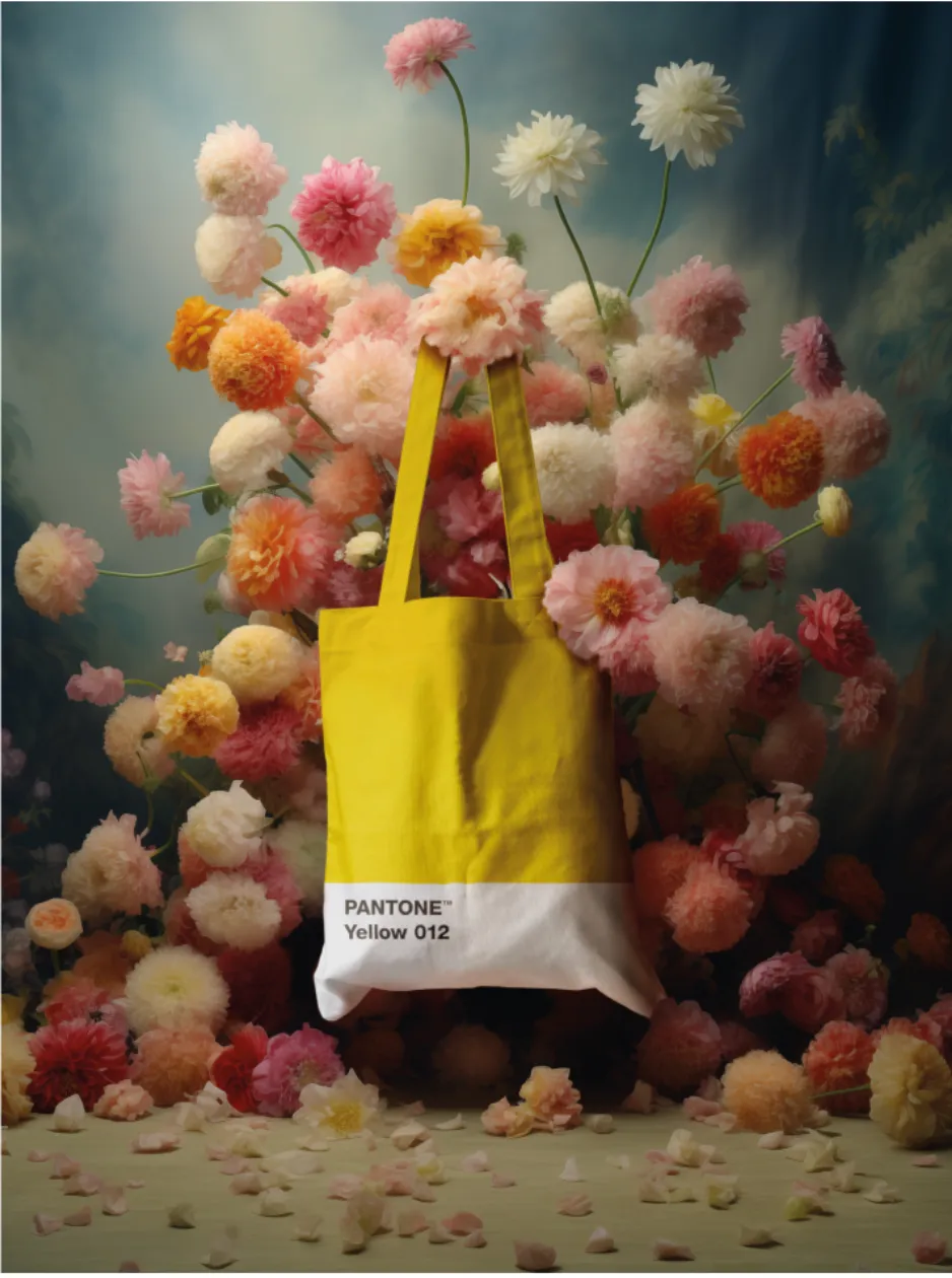 PANTONE Canvas Tote Bag – Yellow 012