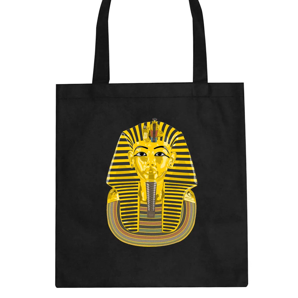 Pharaoh Egypt Gold Egyptian Head Tote Bag