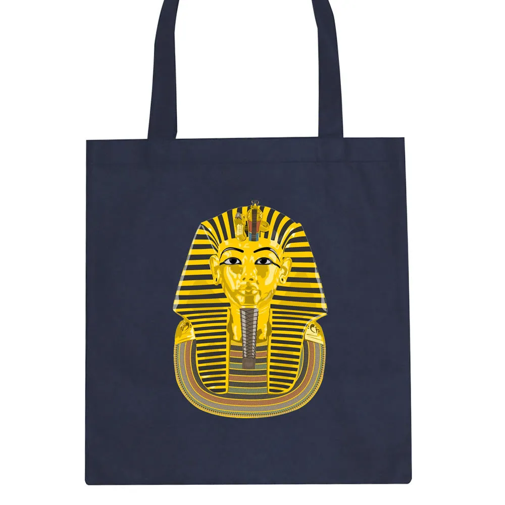 Pharaoh Egypt Gold Egyptian Head Tote Bag