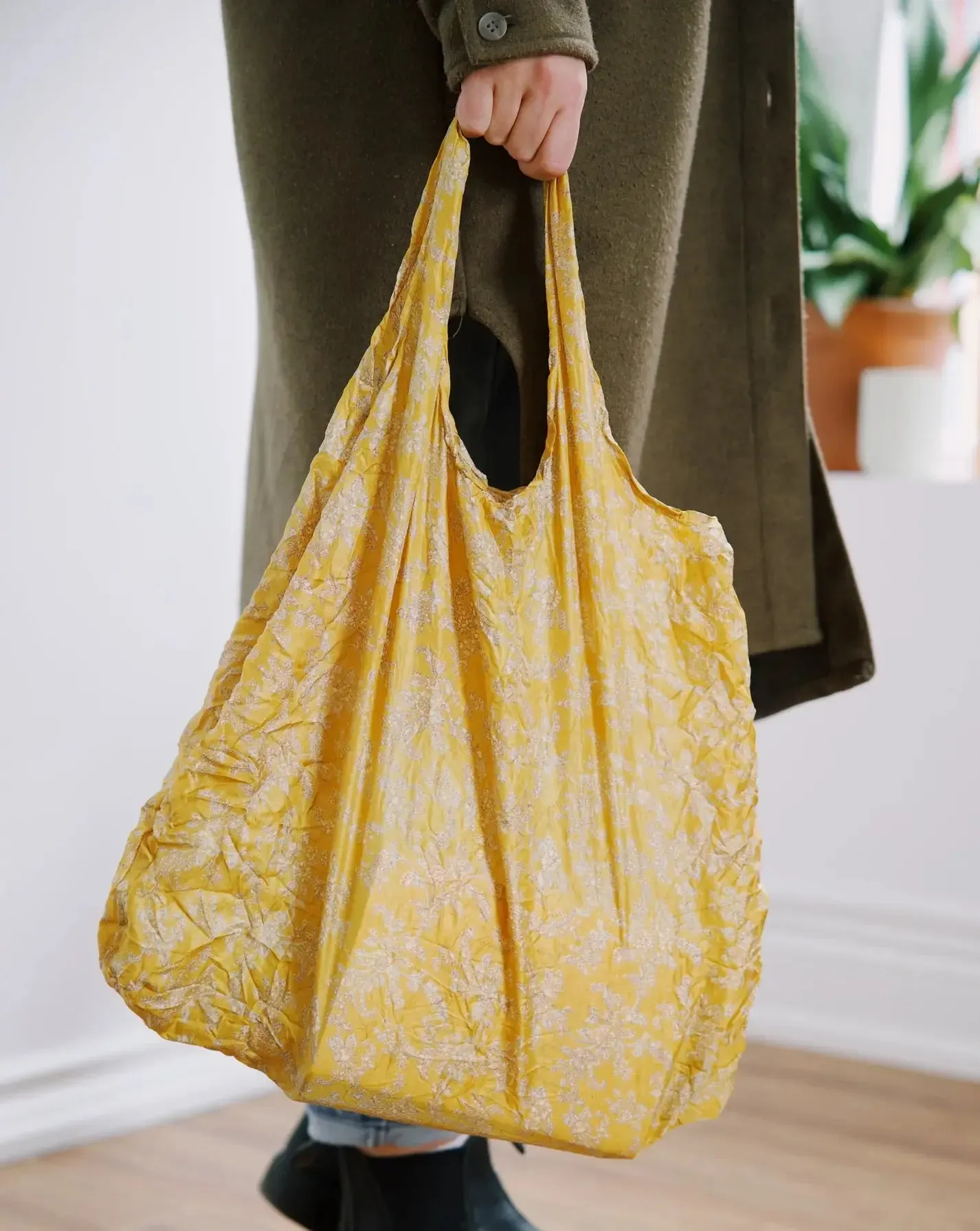 Reusable Shopping/Tote Bag Re-Purposed Sari Eco-Friendly