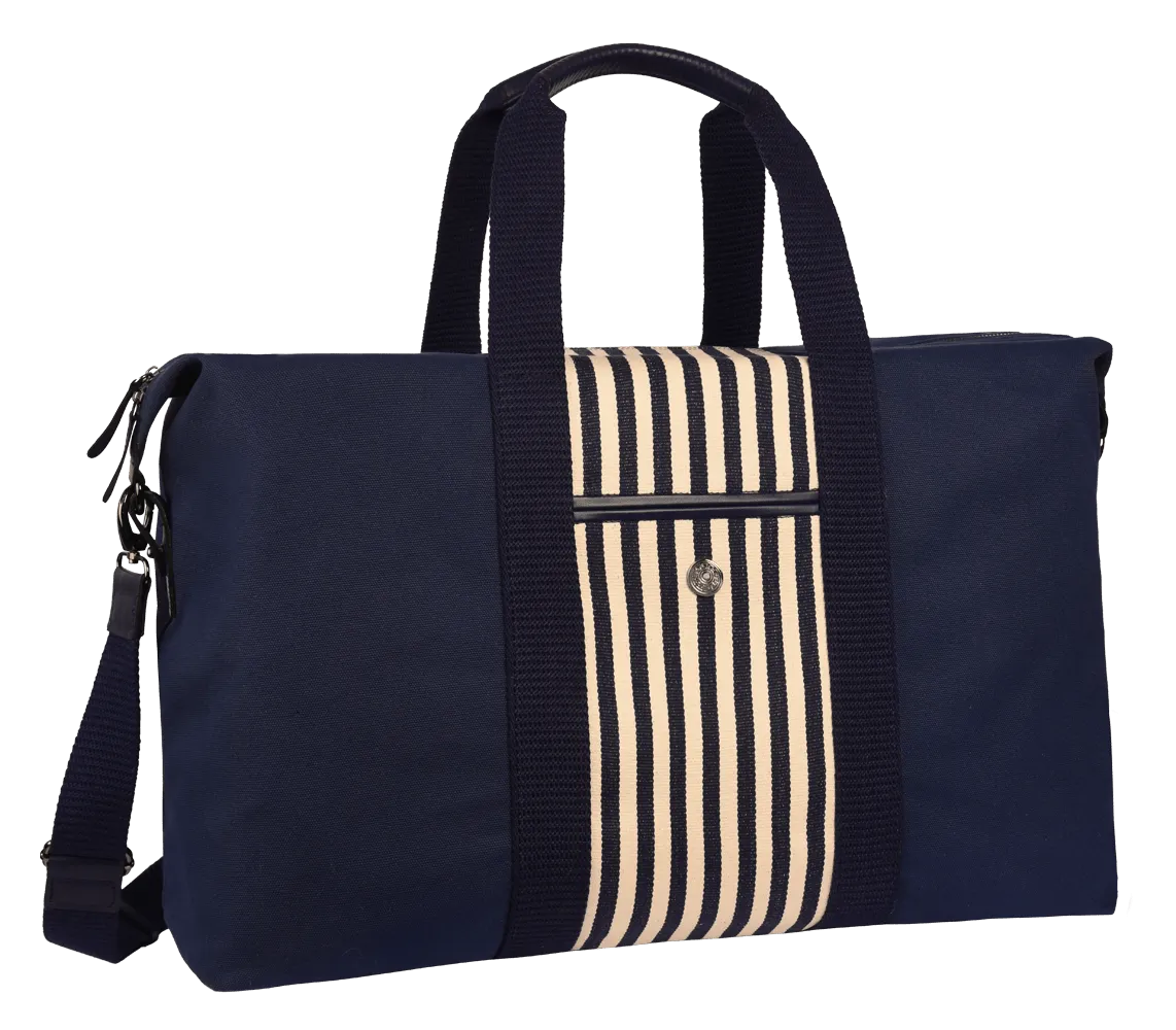 Riviera Canvas Travel Bag Striped