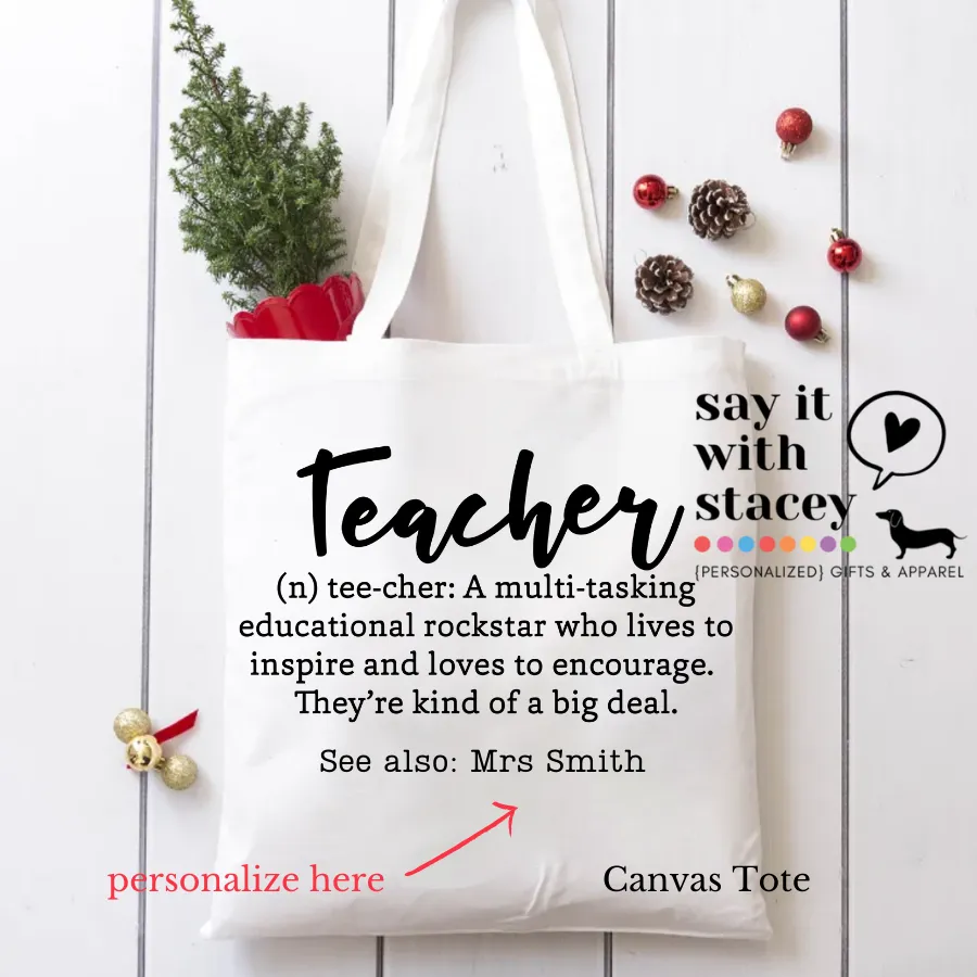 Teacher Canvas Tote Bags