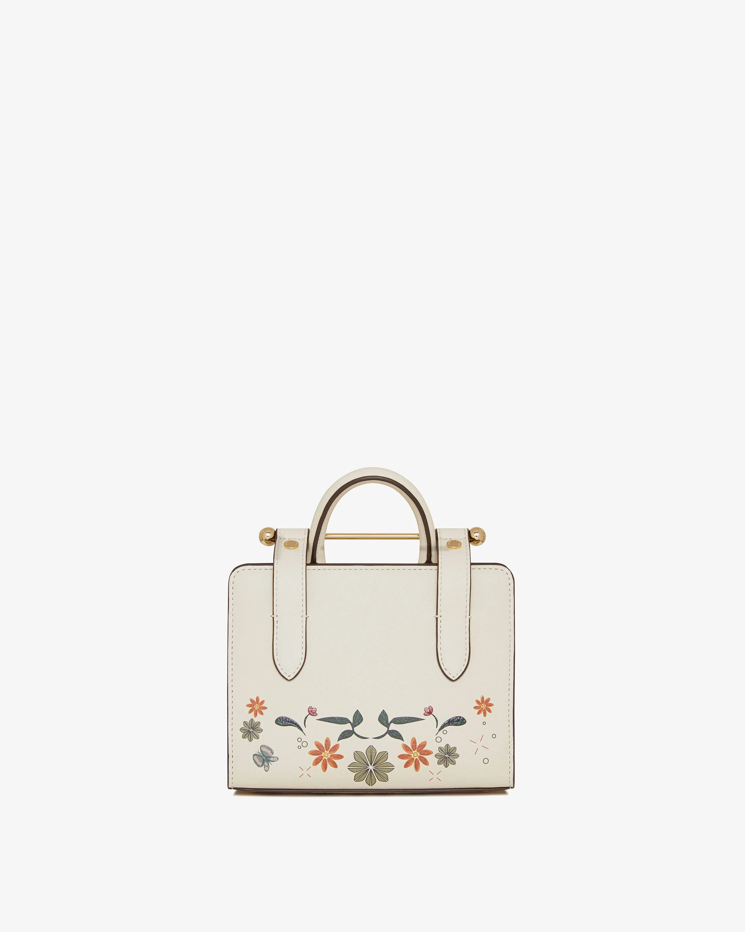 The Strathberry Nano Tote - Vanilla Bird Print