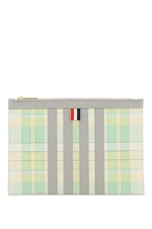 Thom browne madras document holder pouch