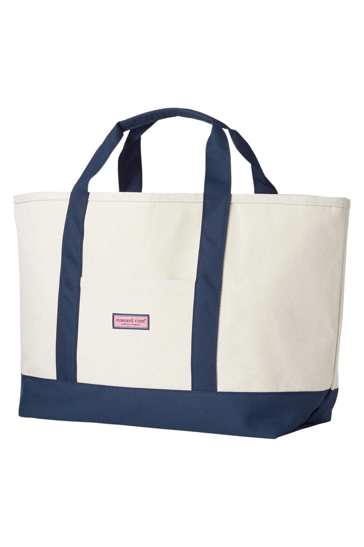 Vineyard Vines Custom Canvas Captain Tote, Natural/Vineyard Navy