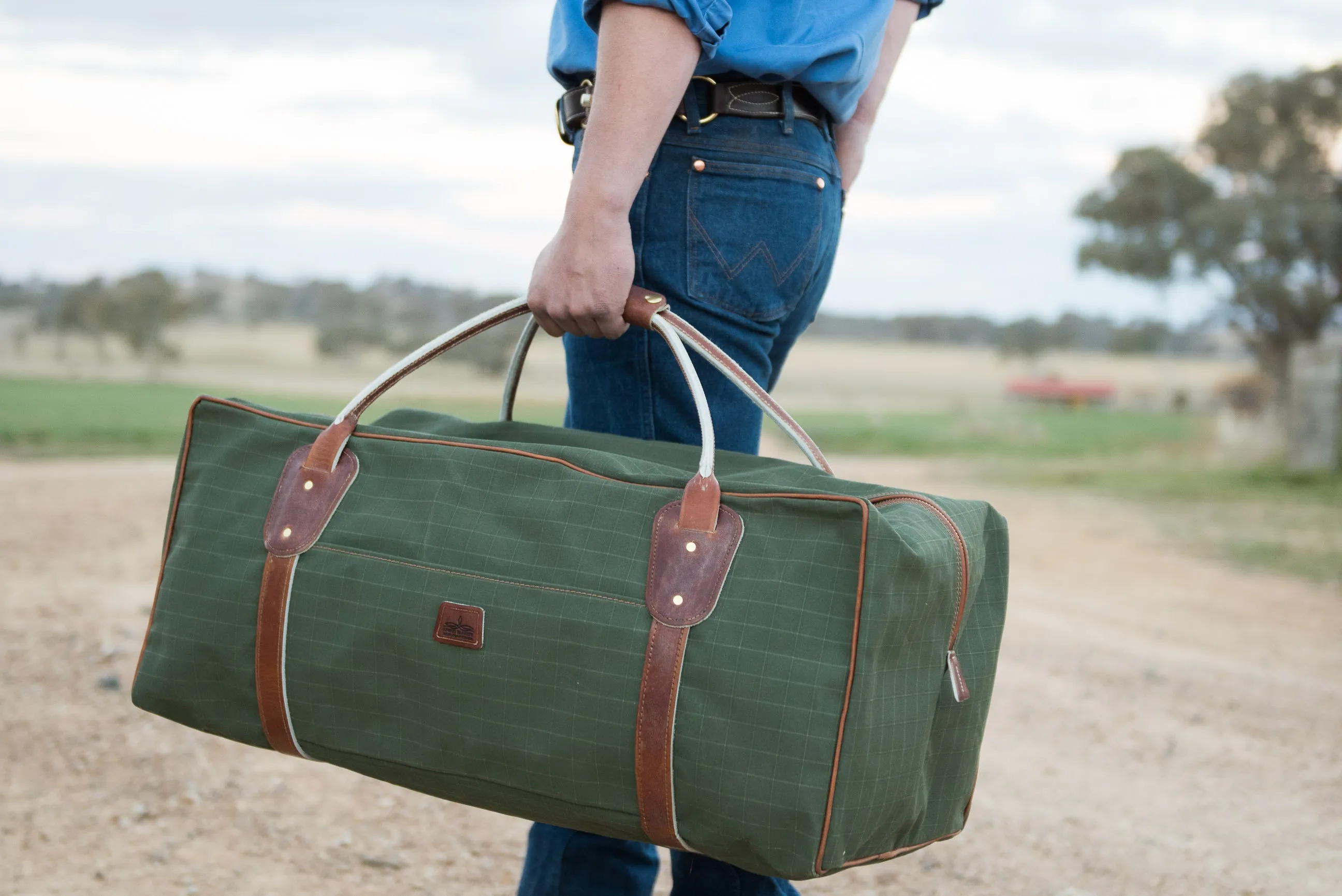 Warrego Gear Bag - Green Canvas