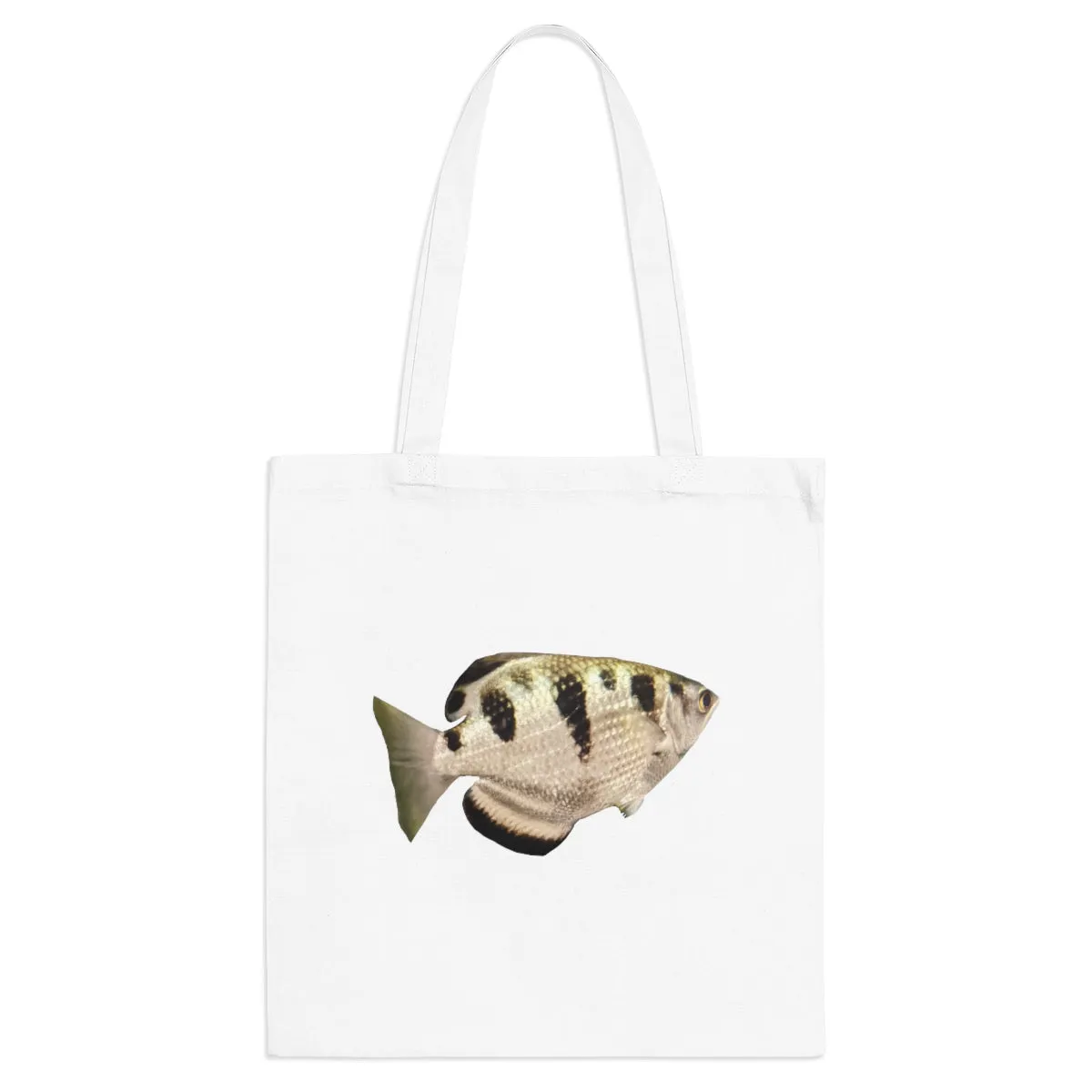 White and Black Fish Tote Bag